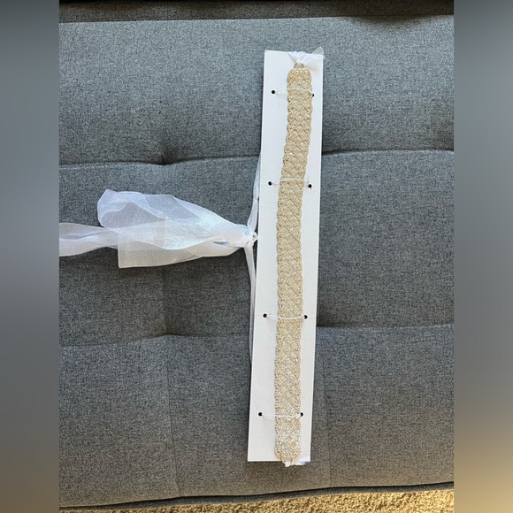 NWT Boho Wedding Dress + Belt - Picture 7 of 7